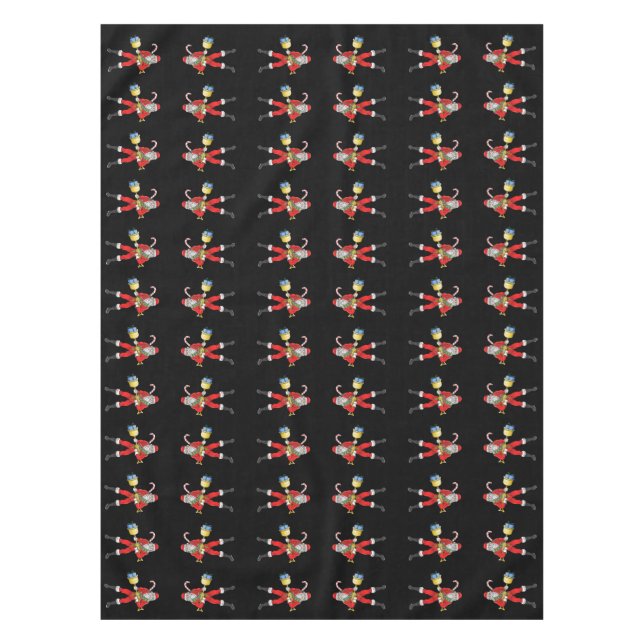 Armed Santa Claus Tablecloth (Front)