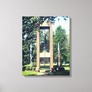 Armed services memorial canvas print