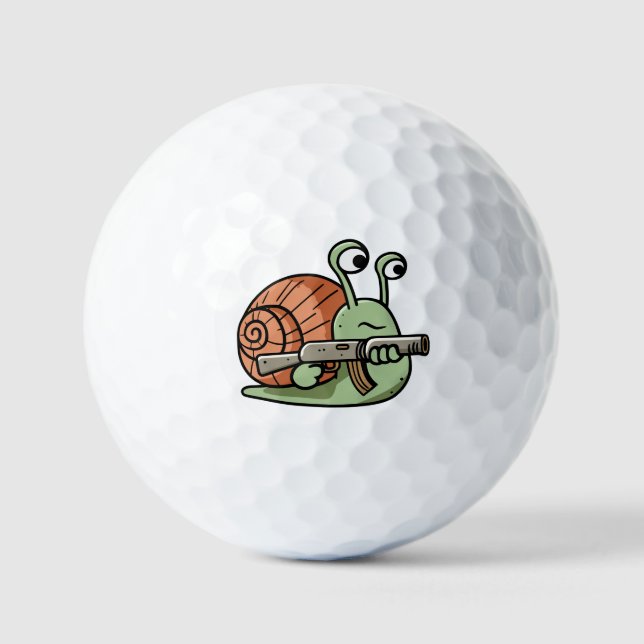 Armed Snail Golf Balls (Front)