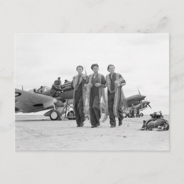 Armed to the Teeth, 1940s Postcard (Front)