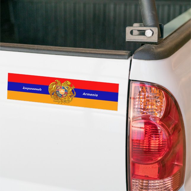 Armenia (Հայաստան) Bumper Sticker (On Truck)