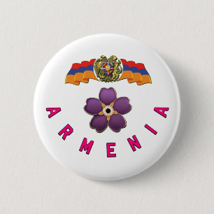 Armenia 6 Cm Round Badge