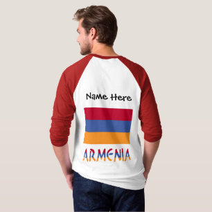 Armenia and Armenian Flag Personalised  T-Shirt