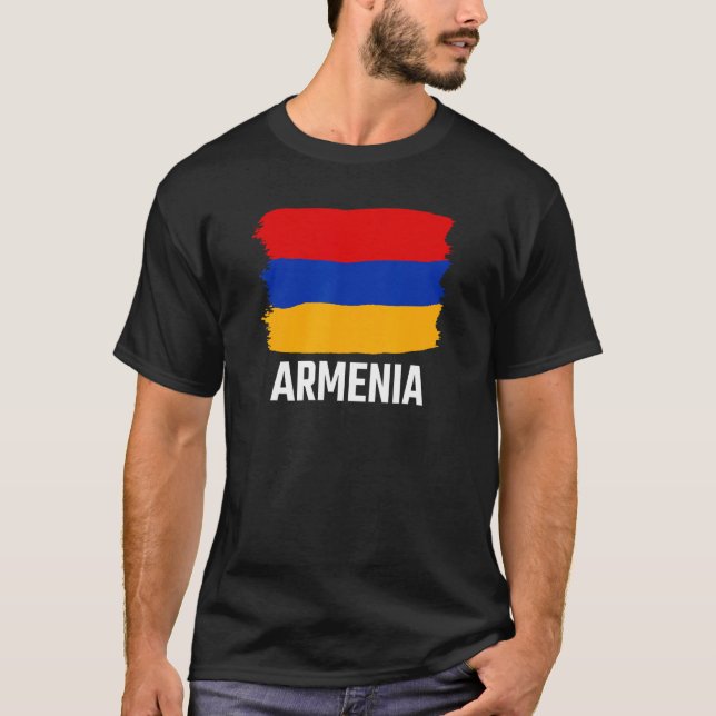 Armenia Armenian Flag Armenian T-Shirt (Front)