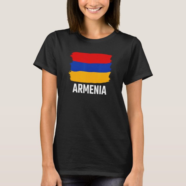 Armenia Armenian Flag Armenian T-Shirt (Front)