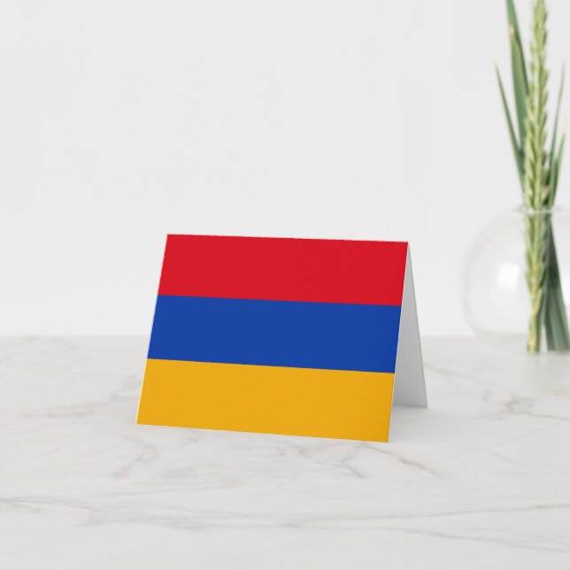 Armenia (Armenian) Flag Card (Front)