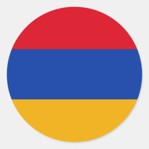 Armenia (Armenian) Flag Classic Round Sticker