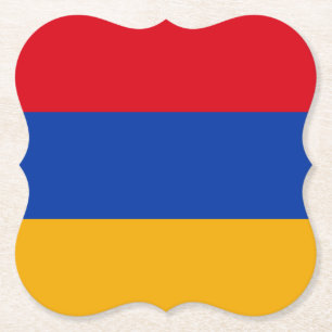 Armenia (Armenian) Flag Paper Coaster