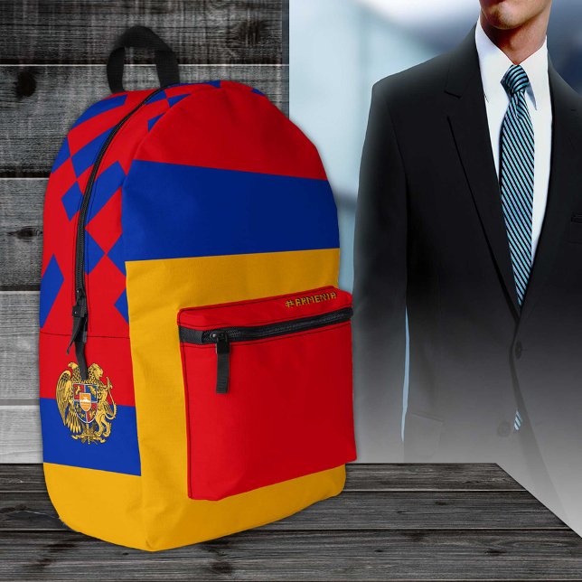 Armenia backpack, patriotic, Armenian Flag Printed Backpack (Creator Uploaded)
