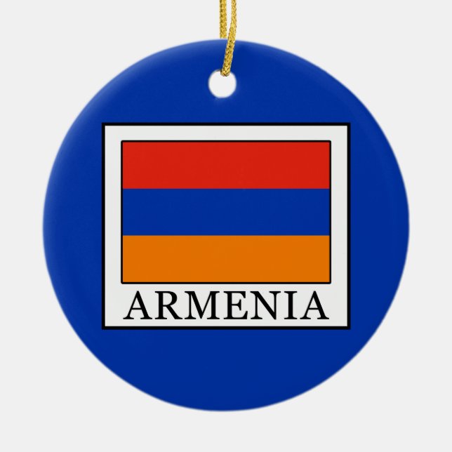 Armenia Ceramic Tree Decoration (Front)