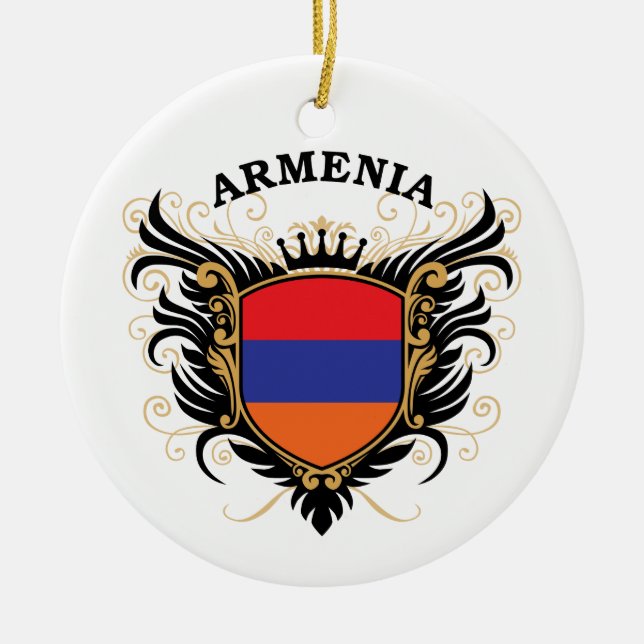 Armenia Ceramic Tree Decoration (Front)