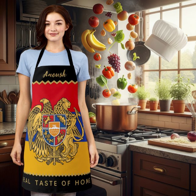 Armenia Chefs Apron, Armenian Flag Apron (Armenia Chefs Apron / patriotic, name)