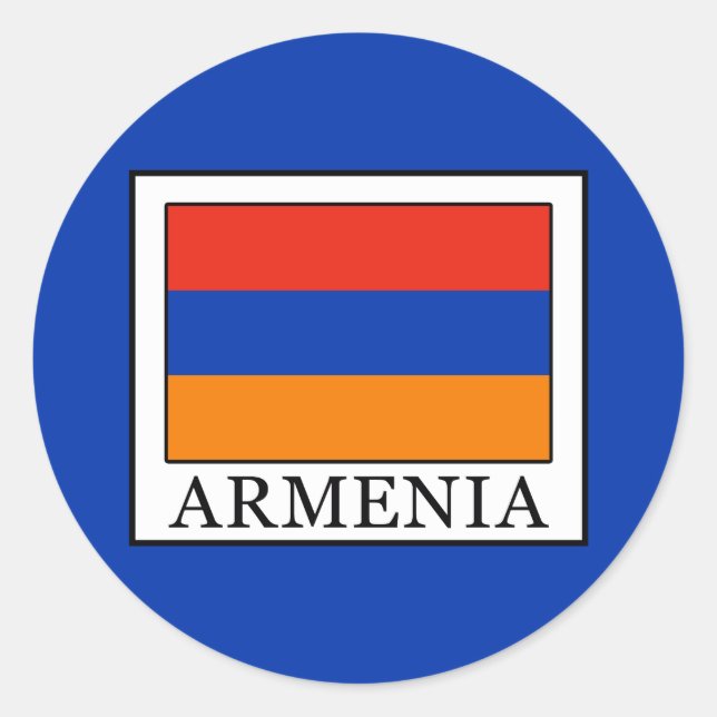 Armenia Classic Round Sticker (Front)