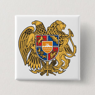 Armenia Coat of Arms Button