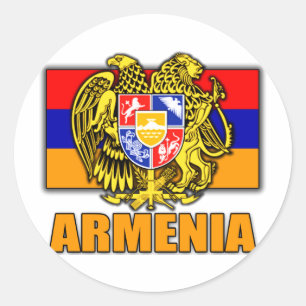 Armenia Coat of Arms Classic Round Sticker