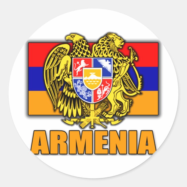 Armenia Coat of Arms Classic Round Sticker (Front)