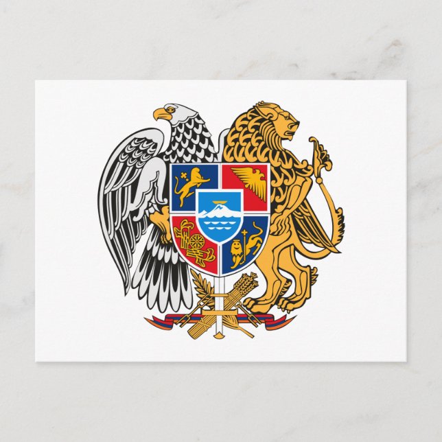 Armenia Coat of Arms Postcard (Front)
