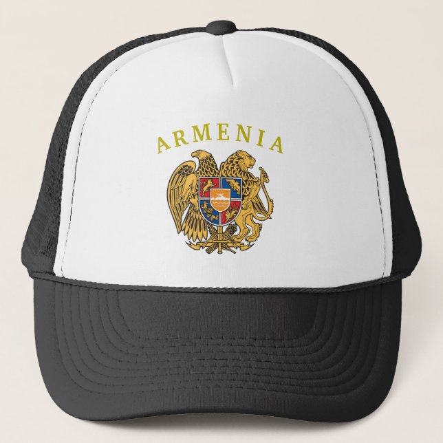 Armenia Coat of Arms Trucker Hat (Front)