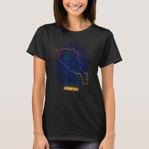 ARMENIA country outlline Flag T-Shirt