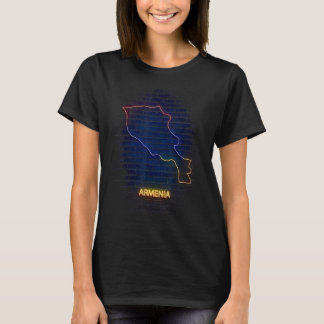 ARMENIA country outlline Flag T-Shirt