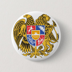 armenia emblem 6 cm round badge
