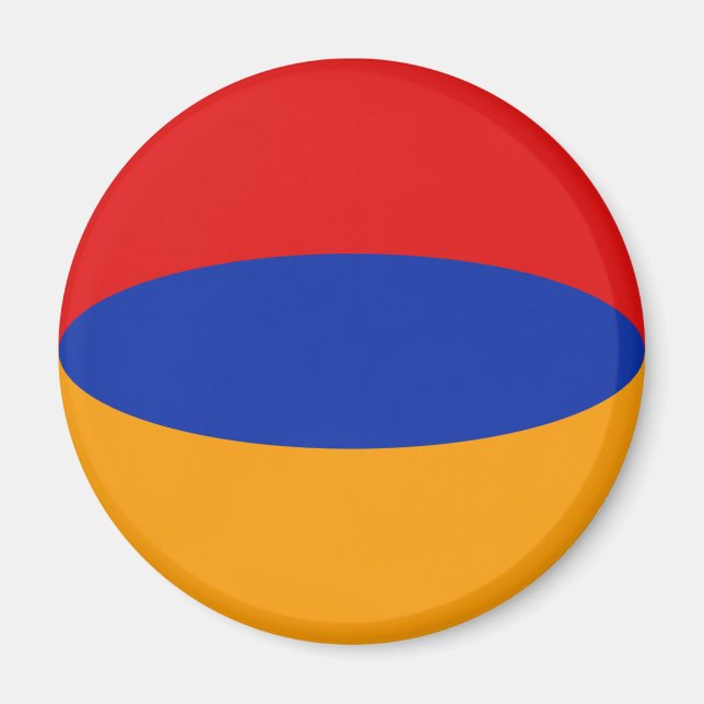 Armenia Fisheye Flag Magnet (Front)
