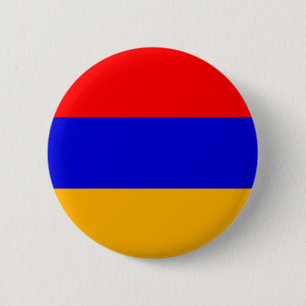 Armenia Flag; Armenian 6 Cm Round Badge