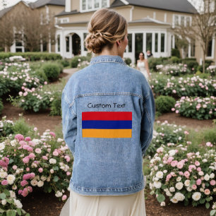 Armenia Flag Armenian Pride Denim Jacket