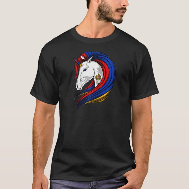 Armenia Flag Armenian Raglan T-Shirt (Front)