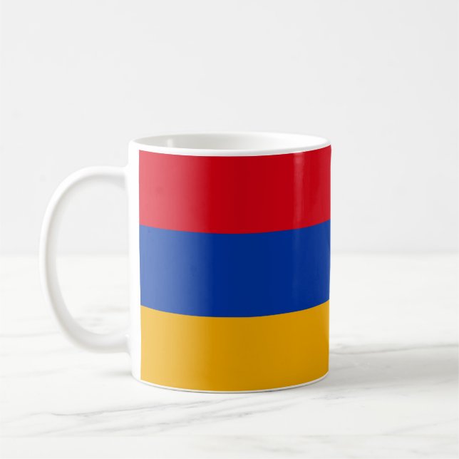 Armenia Flag Ceramic Mug (Left)