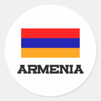 Armenia Flag Classic Round Sticker