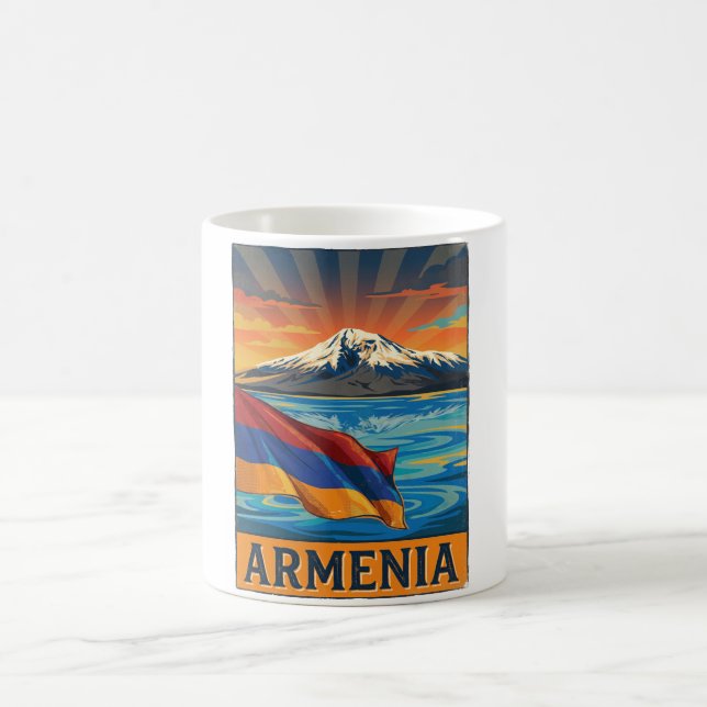 Armenia Flag Coffee Mug (Center)