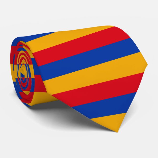 Armenia Flag Colours Tie (Rolled)