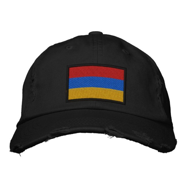 Armenia Flag Embroidered Hat (Front)