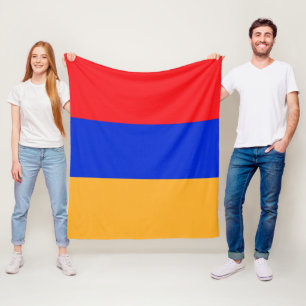 Armenia flag fleece blanket