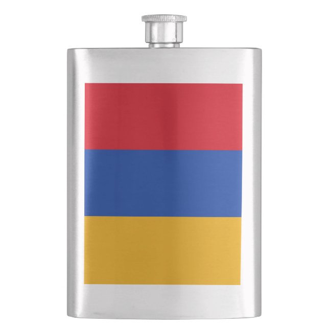 Armenia Flag Hip Flask (Front)