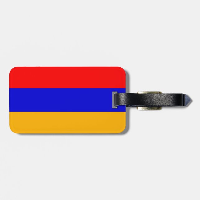 Armenia Flag Luggage Tag (Back Horizontal)
