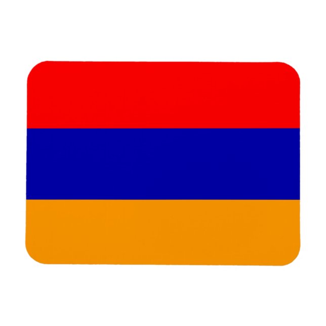 Armenia Flag Premium Magnet (Horizontal)