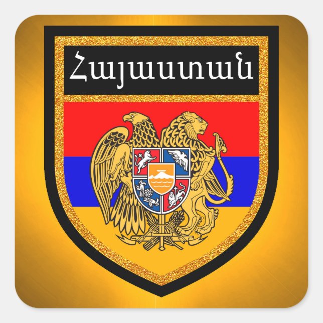 Armenia Flag Square Sticker (Front)