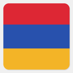 Armenia Flag Square Sticker