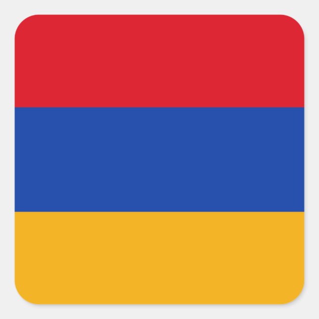Armenia Flag Square Sticker (Front)