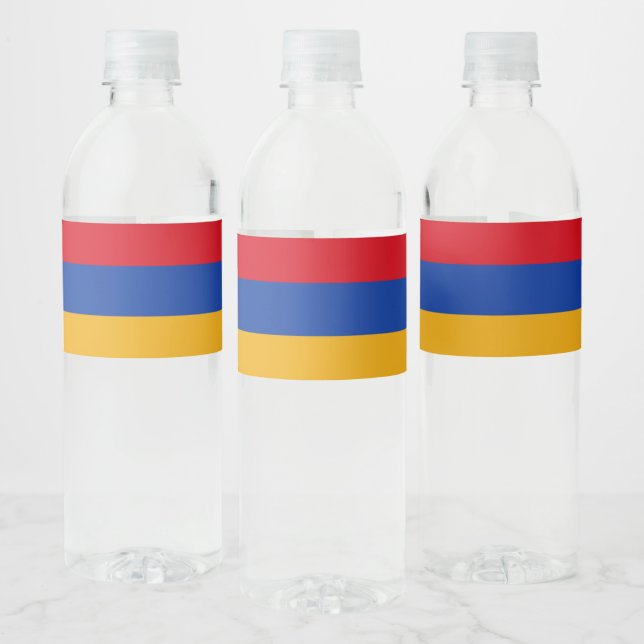 Armenia flag water bottle label (Bottles)