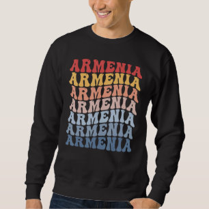Armenia Groovy Retro Armenian Sweatshirt