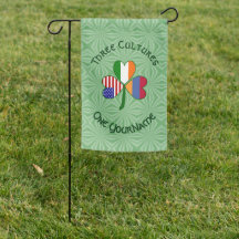 Armenia Ireland USA Shamrock Flag Personalise