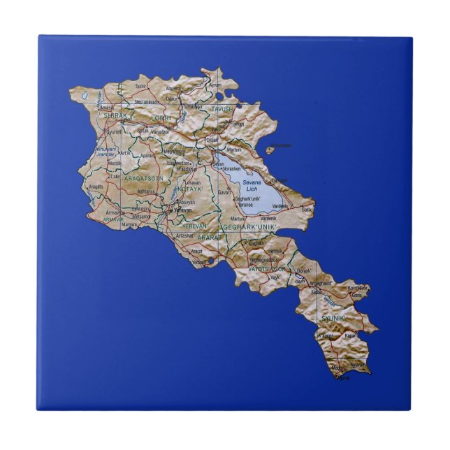 Armenia Map Tile (Front)