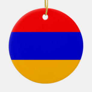 Armenia National Flag Ceramic Tree Decoration