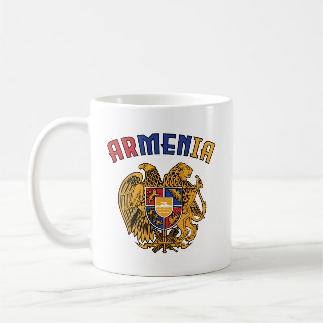 Armenia pride Flag Coffee Mug (Left)