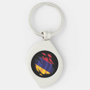 Armenia Ripped Flag Key Ring