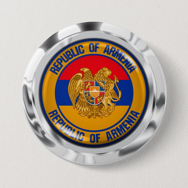 Armenia Round Emblem 7.5 Cm Round Badge (Front)