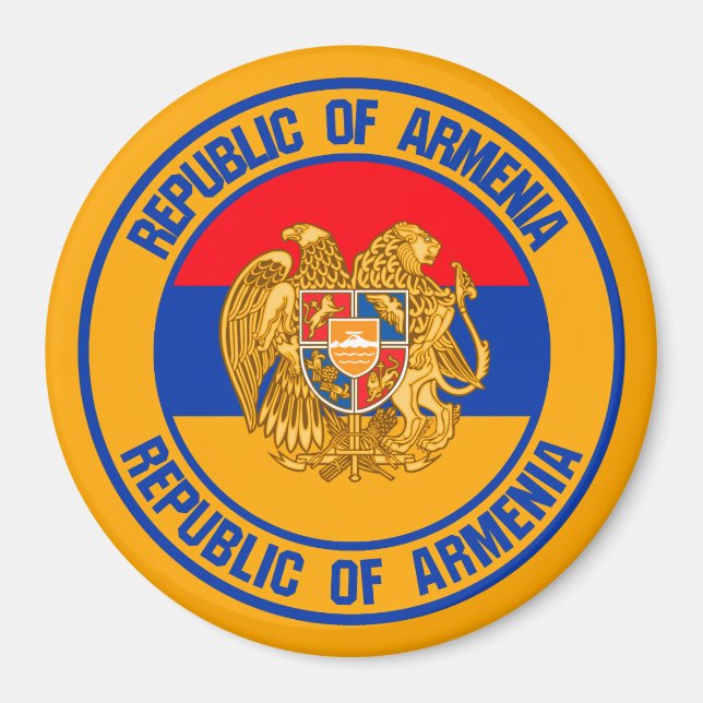 Armenia Round Emblem Magnet (Front)